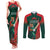 Bangladesh Cricket Custom Couples Matching Tank Maxi Dress and Long Sleeve Button Shirt The Tigers Mascot with Sporty Style LT9 - Wonder Print Shop