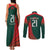 Bangladesh Cricket Custom Couples Matching Tank Maxi Dress and Long Sleeve Button Shirt The Tigers Mascot with Sporty Style LT9 - Wonder Print Shop