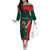 Bangladesh Cricket Custom Family Matching Off The Shoulder Long Sleeve Dress and Hawaiian Shirt The Tigers Mascot with Sporty Style - Wonder Print Shop