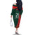 Bangladesh Cricket Custom Family Matching Off The Shoulder Long Sleeve Dress and Hawaiian Shirt The Tigers Mascot with Sporty Style - Wonder Print Shop