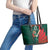 Bangladesh Cricket Custom Leather Tote Bag The Tigers Mascot with Sporty Style - Wonder Print Shop