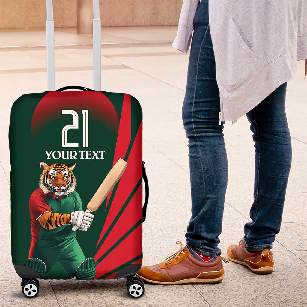 Bangladesh Cricket Custom Luggage Cover The Tigers Mascot with Sporty Style