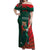 Bangladesh Cricket Custom Off Shoulder Maxi Dress The Tigers Mascot with Sporty Style - Wonder Print Shop