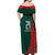 Bangladesh Cricket Custom Off Shoulder Maxi Dress The Tigers Mascot with Sporty Style - Wonder Print Shop