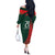 Bangladesh Cricket Custom Off The Shoulder Long Sleeve Dress The Tigers Mascot with Sporty Style - Wonder Print Shop