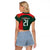 Bangladesh Cricket Custom Raglan Cropped T Shirt The Tigers Mascot with Sporty Style - Wonder Print Shop