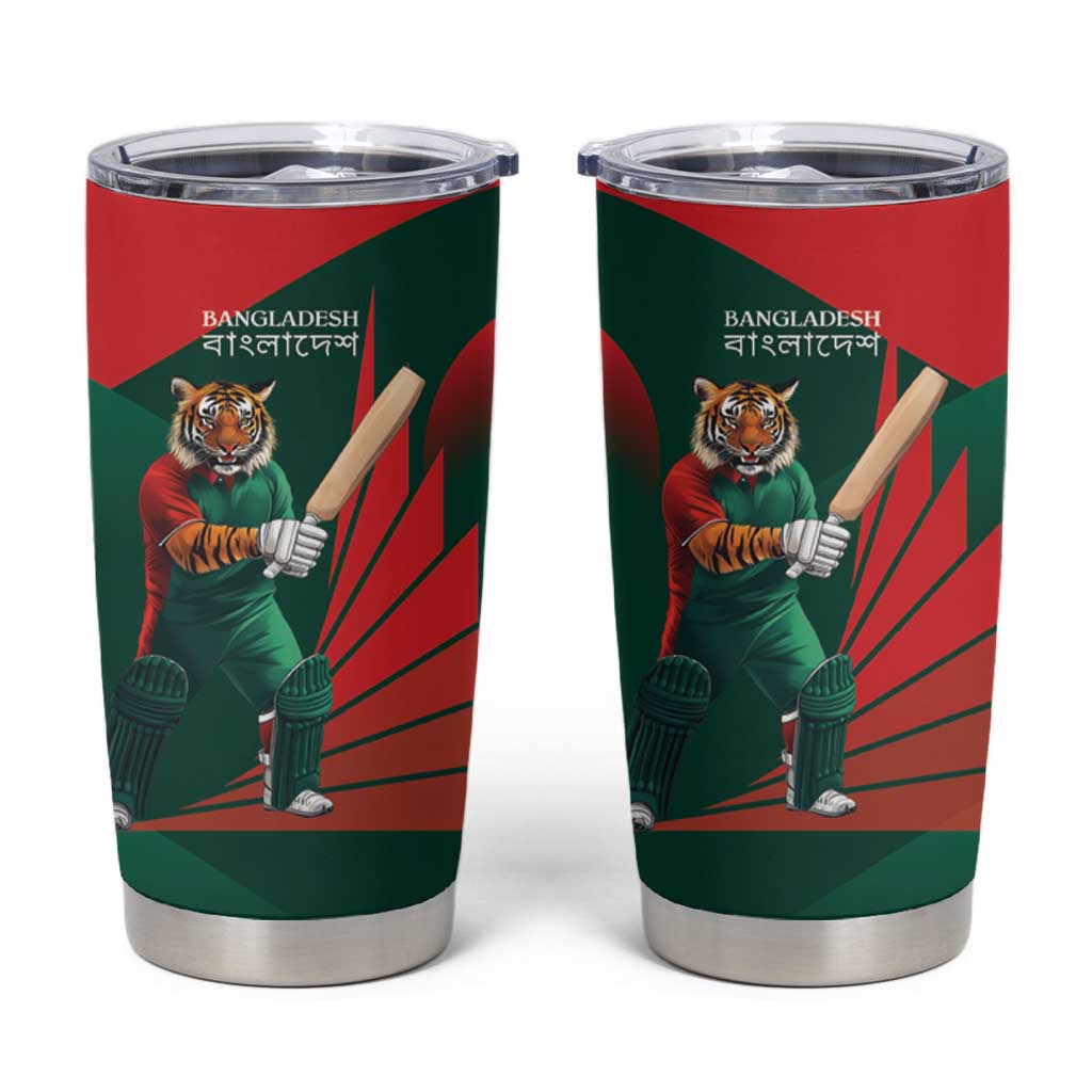 Bangladesh Cricket Custom Tumbler Cup The Tigers Mascot with Sporty Style