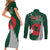 Bangladesh 16 December Victory Day Couples Matching Short Sleeve Bodycon Dress and Long Sleeve Button Shirt Jatiyo Sriti Shoudho with Sun LT9 - Wonder Print Shop