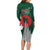 Bangladesh 16 December Victory Day Long Sleeve Bodycon Dress Jatiyo Sriti Shoudho with Sun - Wonder Print Shop