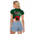 Bangladesh 16 December Victory Day Raglan Cropped T Shirt Jatiyo Sriti Shoudho with Sun - Wonder Print Shop