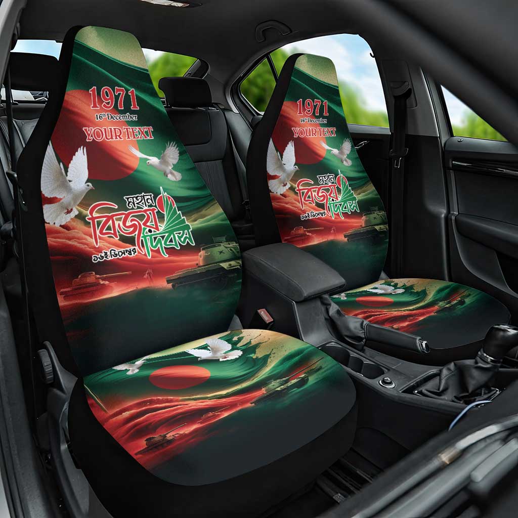 Bangladesh Victory Day Personalized Car Seat Cover Since 1971 with Flag Art LT9 - Wonder Print Shop