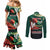 Bangladesh Victory Day Personalized Couples Matching Mermaid Dress and Long Sleeve Button Shirt Since 1971 with Flag Art