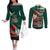 Bangladesh Victory Day Personalized Couples Matching Off The Shoulder Long Sleeve Dress and Long Sleeve Button Shirt Since 1971 with Flag Art