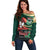 Bangladesh Victory Day Personalized Off Shoulder Sweater Since 1971 with Flag Art - Wonder Print Shop