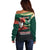 Bangladesh Victory Day Personalized Off Shoulder Sweater Since 1971 with Flag Art - Wonder Print Shop