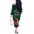 Bangladesh Victory Day Personalized Off The Shoulder Long Sleeve Dress Since 1971 with Flag Art - Wonder Print Shop