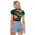 Bangladesh Victory Day Personalized Raglan Cropped T Shirt Since 1971 with Flag Art - Wonder Print Shop