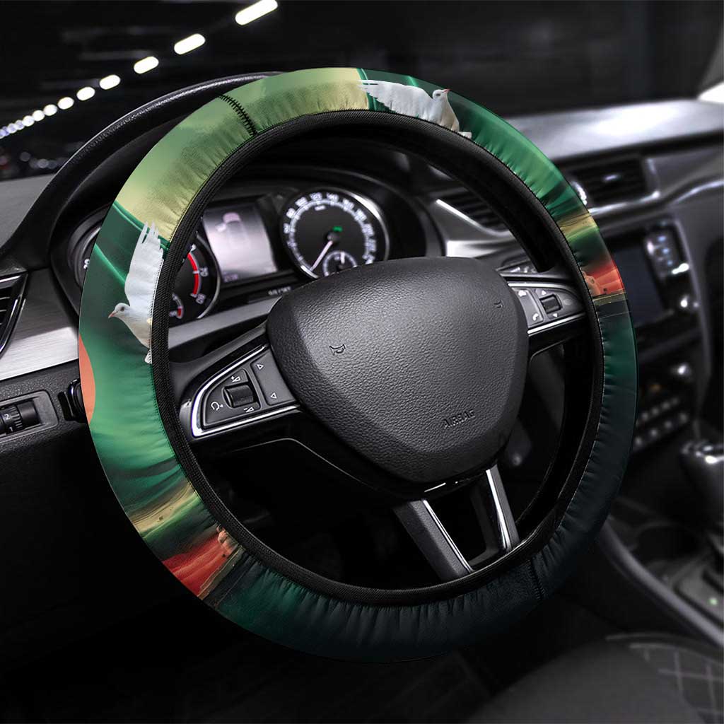 Bangladesh Victory Day Steering Wheel Cover Since 1971 with Flag Art - Wonder Print Shop