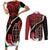 Happy Jamhuri Day Kenya Couples Matching Short Sleeve Bodycon Dress and Long Sleeve Button Shirt Kenyan Lion and Maasai Shield LT9 - Wonder Print Shop