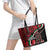 Happy Jamhuri Day Kenya Leather Tote Bag Kenyan Lion and Maasai Shield - Wonder Print Shop