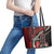 Happy Jamhuri Day Kenya Leather Tote Bag Kenyan Lion and Maasai Shield - Wonder Print Shop