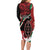 Happy Jamhuri Day Kenya Long Sleeve Bodycon Dress Kenyan Lion and Maasai Shield - Wonder Print Shop