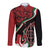 Happy Jamhuri Day Kenya Long Sleeve Button Shirt Kenyan Lion and Maasai Shield - Wonder Print Shop