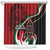 Happy Jamhuri Day Kenya Shower Curtain Kenyan Lion and Maasai Shield