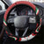 Happy Jamhuri Day Kenya Steering Wheel Cover Kenyan Lion and Maasai Shield - Wonder Print Shop