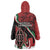 Happy Jamhuri Day Kenya Wearable Blanket Hoodie Kenyan Lion and Maasai Shield