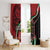 Happy Jamhuri Day Kenya Window Curtain Kenyan Lion and Maasai Shield - Wonder Print Shop