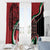 Happy Jamhuri Day Kenya Window Curtain Kenyan Lion and Maasai Shield - Wonder Print Shop