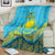 Kazakhstan Independence Day Personalized Blanket 16 December with Kazakh Pattern