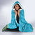 Kazakhstan Independence Day Personalized Hooded Blanket 16 December with Kazakh Pattern