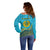 Kazakhstan Independence Day Personalized Off Shoulder Sweater 16 December with Kazakh Pattern - Wonder Print Shop