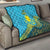 Kazakhstan Independence Day Personalized Quilt 16 December with Kazakh Pattern - Wonder Print Shop