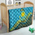 Kazakhstan Independence Day Personalized Quilt 16 December with Kazakh Pattern - Wonder Print Shop