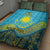 Kazakhstan Independence Day Personalized Quilt Bed Set 16 December with Kazakh Pattern - Wonder Print Shop