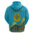 Kazakhstan Independence Day Personalized Zip Hoodie 16 December with Kazakh Pattern - Wonder Print Shop