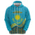 Kazakhstan Independence Day Personalized Zip Hoodie 16 December with Kazakh Pattern - Wonder Print Shop