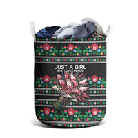 Pink Pierogi Flowers Over Dumplings Laundry Basket