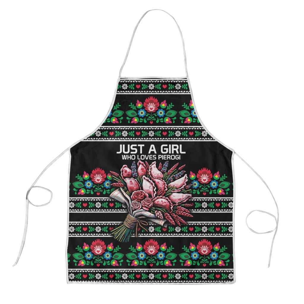 Pink Pierogi Flowers Over Dumplings Apron