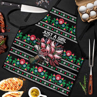 Pink Pierogi Flowers Over Dumplings Apron