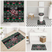 Pink Pierogi Flowers Over Dumplings Bathroom Set