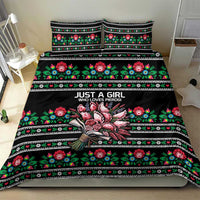 Pink Pierogi Flowers Over Dumplings Bedding Set