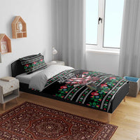 Pink Pierogi Flowers Over Dumplings Bedding Set