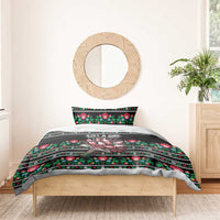 Pink Pierogi Flowers Over Dumplings Bedding Set
