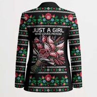 Pink Pierogi Flowers Over Dumplings Blazer
