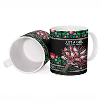 Pink Pierogi Flowers Over Dumplings Ceramic Mug