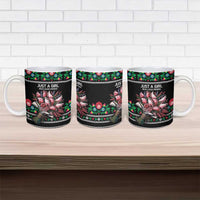 Pink Pierogi Flowers Over Dumplings Ceramic Mug
